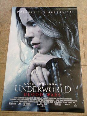 Underworld Blood Wars - Movie Poster with Kate Beckinsale as Selene